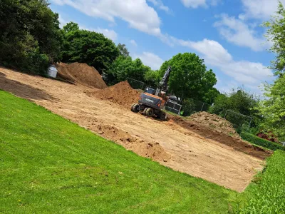 Baumaßnahme Bolzplatz Rosenstraße Keppeln