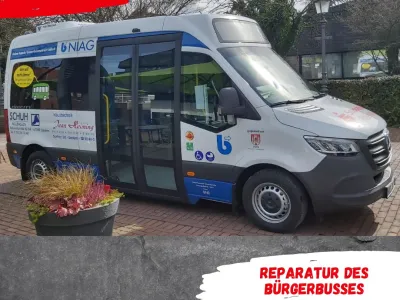 Reparatur des Bürgerbusses