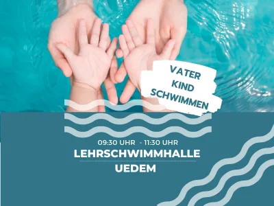 Symbolbild Vater-Kind-Schwimmen