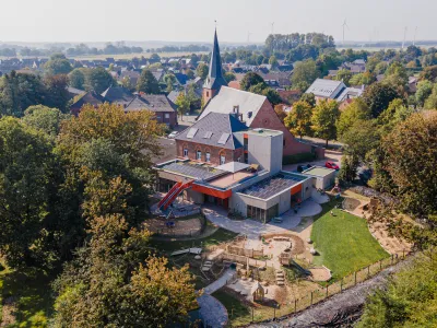 St. Jodokus Kindergarten aus der Vogelperspektive